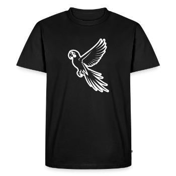 Parrot Bird - Men's Premium Organic T-Shirt - black - Front - Nico (187cm)