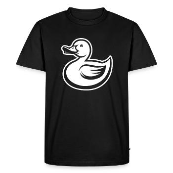 Duck Ducks - Men's Premium Organic T-Shirt - black - Front - Nico (187cm)