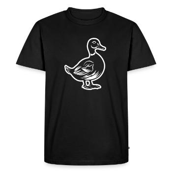 Duck Ducks - Men's Premium Organic T-Shirt - black - Front - Nico (187cm)