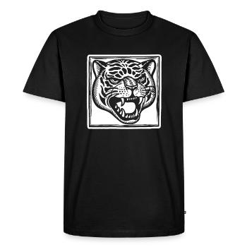 Panther - Men's Premium Organic T-Shirt - black - Front - Nico (187cm)