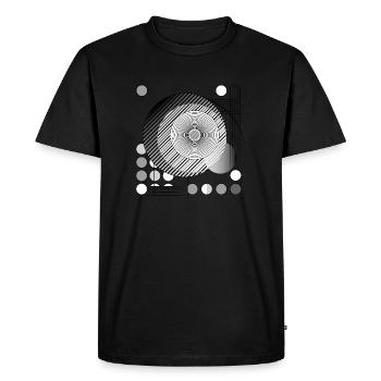 Les fils de la conception de la perception - T-shirt Premium bio Homme - noir - Devant - Nico (187cm)
