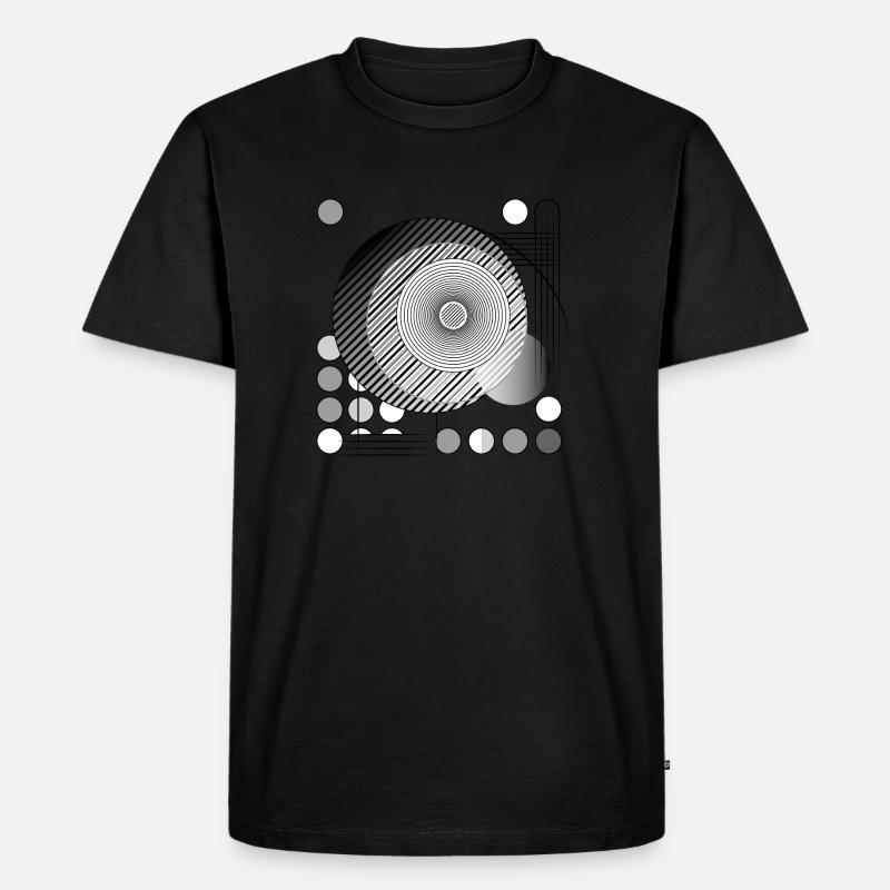 Design "Threads of Perception" - Männer Premium Bio T-Shirt - Schwarz
