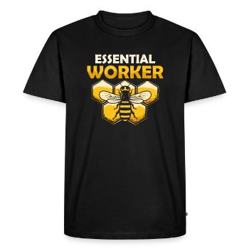 Essential Worker Beekeeping ApiaristBeekeeper - Men's Premium Organic T-Shirt - black - Front - Nico (187cm)