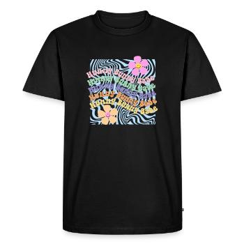 Spécial Egg-Stra - T-shirt Premium bio Homme - noir - Devant - Nico (187cm)