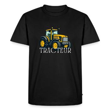 Traktor / Traktor / Traktor - Männer Premium Bio T-Shirt - Schwarz - Vorne - Nico (187cm)