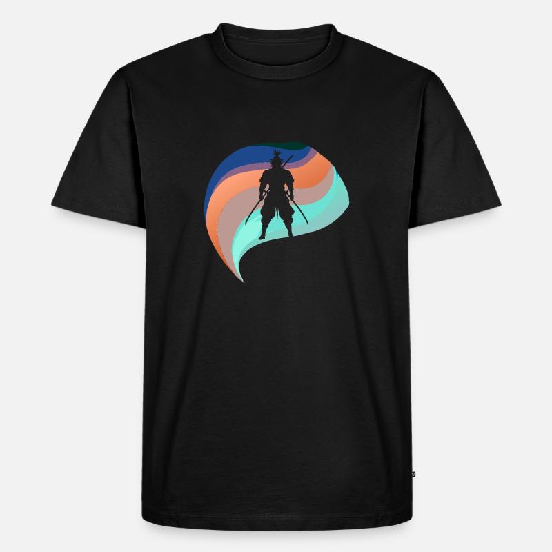 Ninja Karate Judo - Männer Premium Bio T-Shirt - Schwarz