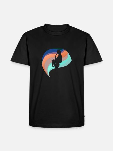 Jazz Blaskapelle - Männer Premium Bio T-Shirt - Schwarz