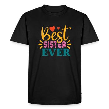 Meilleure soeur - T-shirt Premium bio Homme - noir - Devant - Nico (187cm)