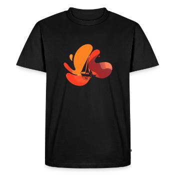 Voilier Voilier Voilier - T-shirt Premium bio Homme - noir - Devant - Nico (187cm)