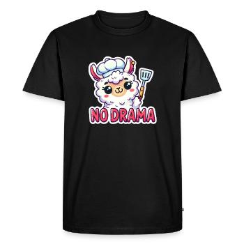 Pas de drame pour les chefs - T-shirt Premium bio Homme - noir - Devant - Nico (187cm)