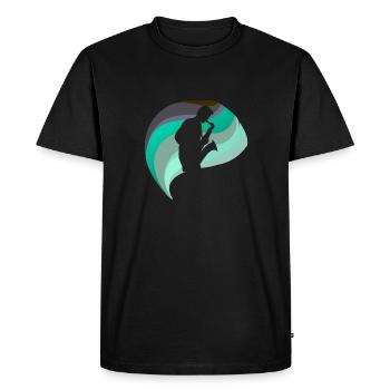 Saxophoniste Orléans - T-shirt Premium bio Homme - noir - Devant - Nico (187cm)