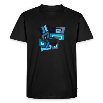 Mars Ufo Scifi - T-shirt Premium bio Homme - noir - Devant - Nico (187cm)