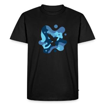 Dove of Peace Dove Manure Pigeon Eggs - Men's Premium Organic T-Shirt - black - Front - Nico (187cm)
