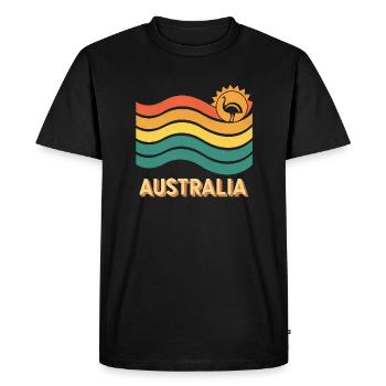 Australie - T-shirt Premium bio Homme - noir - Devant - Nico (187cm)