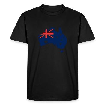 Australie - T-shirt Premium bio Homme - noir - Devant - Nico (187cm)