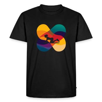 Bodybuilding Training Plan Muscle Building - Men's Premium Organic T-Shirt - black - Front - Nico (187cm)