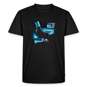 Bouse de pigeon - T-shirt Premium bio Homme - noir - Devant - Nico (187cm)