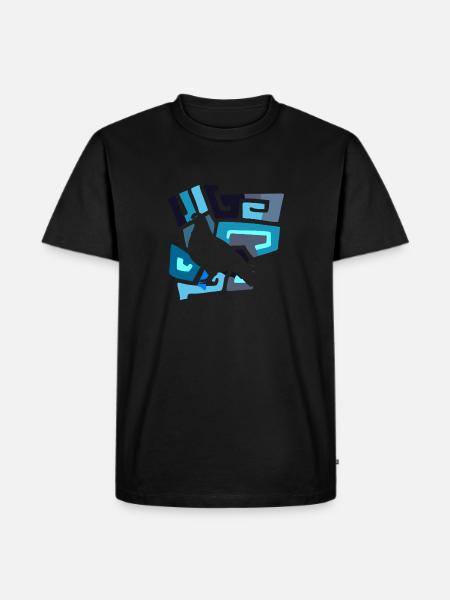 Pigeon pigeon dung - Men's Premium Organic T-Shirt - black
