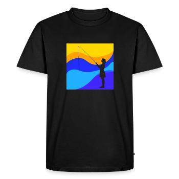Magnet Fishing Metal Treasure Hunt - Men's Premium Organic T-Shirt - black - Front - Nico (187cm)
