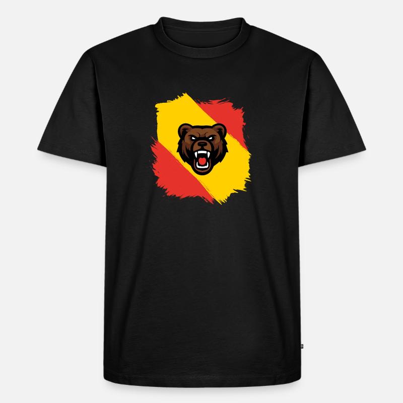 Berner Bär - Männer Premium Bio T-Shirt - Schwarz