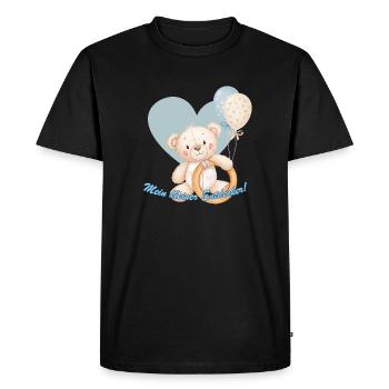 Teddy-Bär mit Luftballon – My Kleiner Entdecker ! - T-shirt Premium bio Homme - noir - Devant - Nico (187cm)