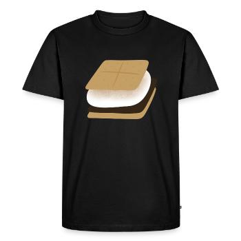 Smores - T-shirt Premium bio Homme - noir - Devant - Nico (187cm)