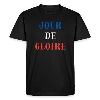 JOUR DE GLOIRE FRANCE SPORT - T-shirt Premium bio Homme - noir - Devant - Nico (187cm)