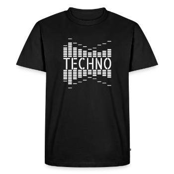 Techno Musique Electro Beats Rave Cadeau - T-shirt Premium bio Homme - noir - Devant - Nico (187cm)