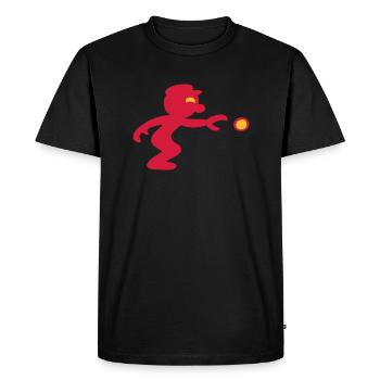 pétanque jeu de boules - T-shirt Premium bio Homme - noir - Devant - Nico (187cm)