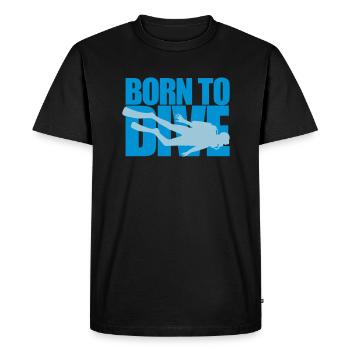 sport diver born to dive fun development verei - Men's Premium Organic T-Shirt - black - Front - Nico (187cm)