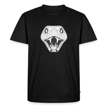 black snake - Men's Premium Organic T-Shirt - black - Front - Nico (187cm)