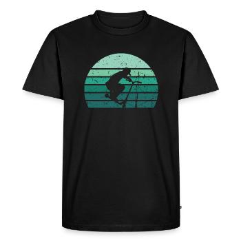 Stunt Scooter Garçons Scooter Roller Roller Roller - T-shirt Premium bio Homme - noir - Devant - Nico (187cm)