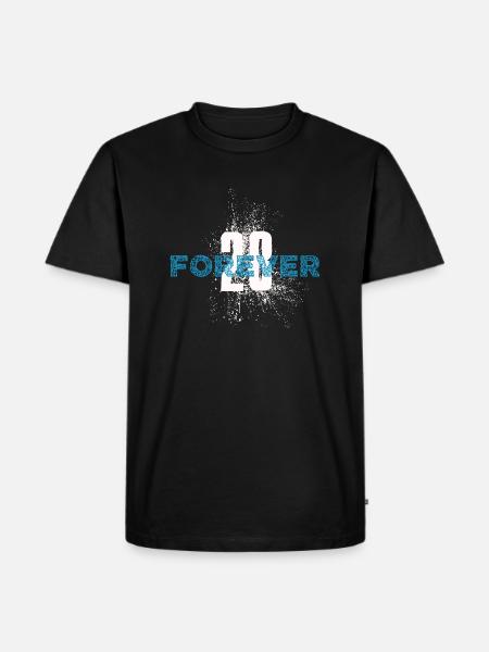 Forever 28 - Männer Premium Bio T-Shirt - Schwarz