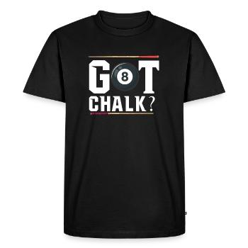 Got Chalk Pool billiards Snooker - Men's Premium Organic T-Shirt - black - Front - Nico (187cm)