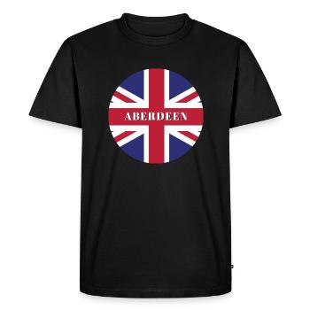 Aberdeen - T-shirt Premium bio Homme - noir - Devant - Nico (187cm)