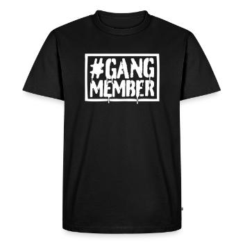 #GANG MEMBRES - T-shirt Premium bio Homme - noir - Devant - Nico (187cm)