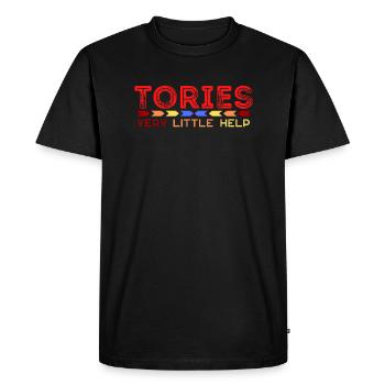 Tories very little help - T-shirt Premium bio Homme - noir - Devant - Nico (187cm)