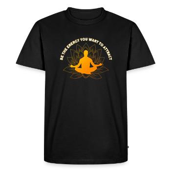 Reiki Symbol Reiki Master Reiki Crystal Gift - Men's Premium Organic T-Shirt - black - Front - Nico (187cm)