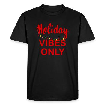 Ambiance vacances seulement Noel - T-shirt Premium bio Homme - noir - Devant - Nico (187cm)