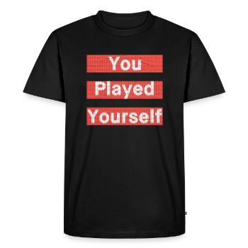 vous avez joué vous-même - T-shirt Premium bio Homme - noir - Devant - Nico (187cm)