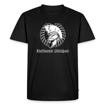 Antifascist Skinhead - Männer Premium Bio T-Shirt - Schwarz - Vorne - Nico (187cm)