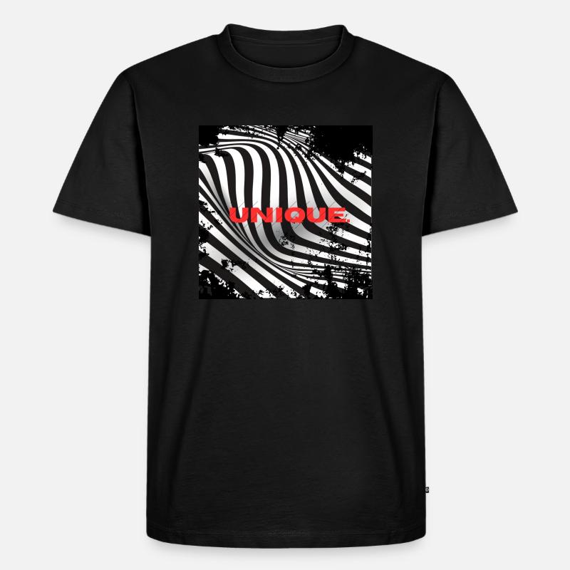 Unique - Männer Premium Bio T-Shirt - Schwarz