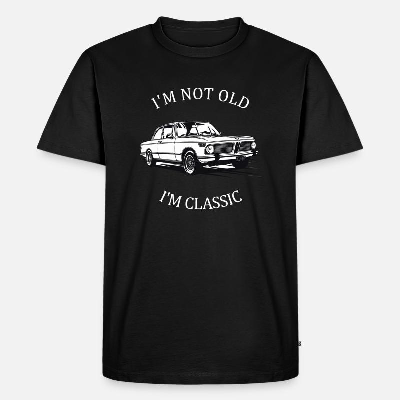 I'M NOT OLD I'M CLASSIC - Männer Premium Bio T-Shirt - Schwarz