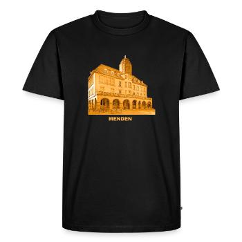 Hôtel de ville de Menden Sauerland Rhénanie-du-Nord-Westphalie - T-shirt Premium bio Homme - noir - Devant - Nico (187cm)