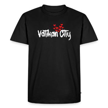 Vatican - T-shirt Premium bio Homme - noir - Devant - Nico (187cm)