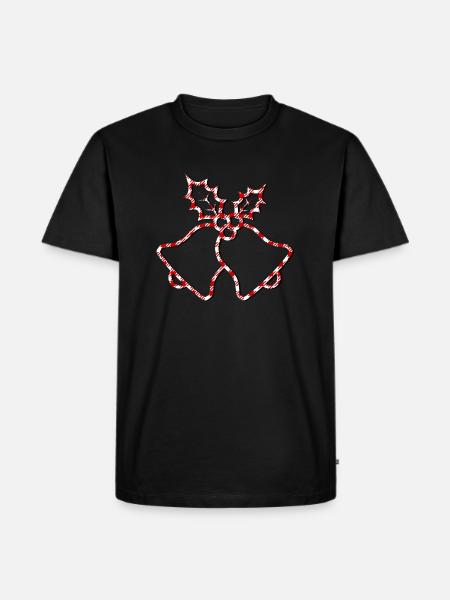 Weihnachtspullover - Weihnachten - Glocke - Männer Premium Bio T-Shirt - Schwarz