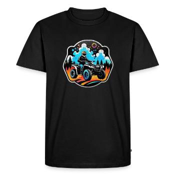 quad et tout terrain - T-shirt Premium bio Homme - noir - Devant - Nico (187cm)