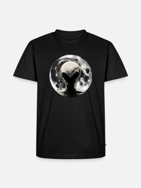 Alien Moonlight - Men's Premium Organic T-Shirt - black