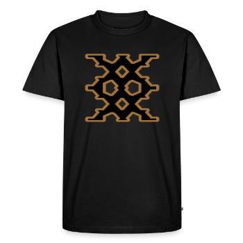Artistique - T-shirt Premium bio Homme - noir - Devant - Nico (187cm)