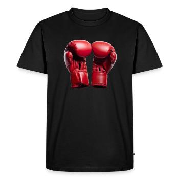 La boxe demande de l’entraînement et de la discipline - T-shirt Premium bio Homme - noir - Devant - Nico (187cm)